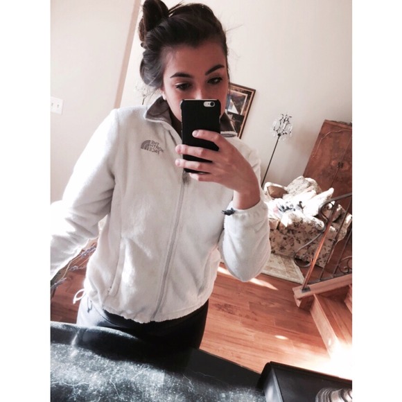 Furry White North Face fleece!