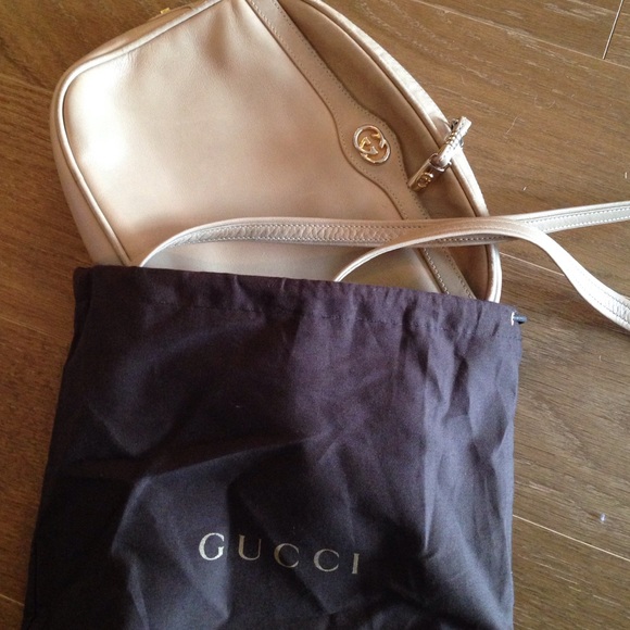 Vintage Gucci Purse Nude Leather