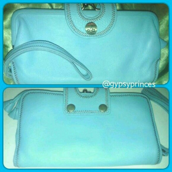 LUCKY BRAND Beautiful Turquoise 3 Fold Wristlet - Picture 3 of 4