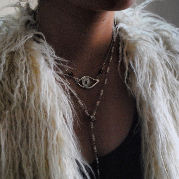 Handcrafted evil eye necklace