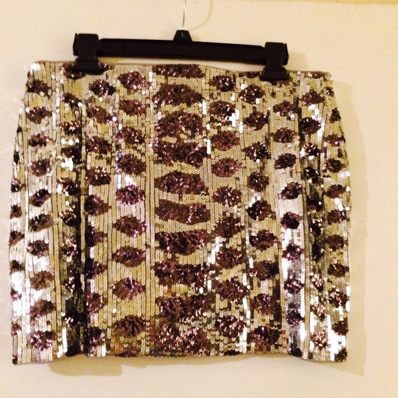 Sequin mini skirt