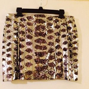 Sequin mini skirt