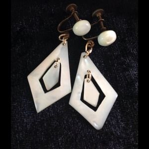 Antique Mother of Pearl Earrings