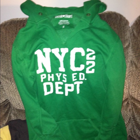 Green sweatshirt hoodie