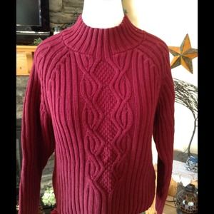 Liz Claiborne Maroon Sweater