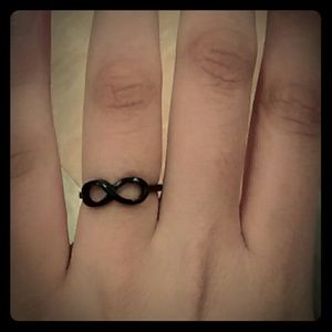 Black Infinity Ring