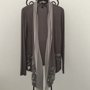 BKE Boutique Embroidered Cardigan