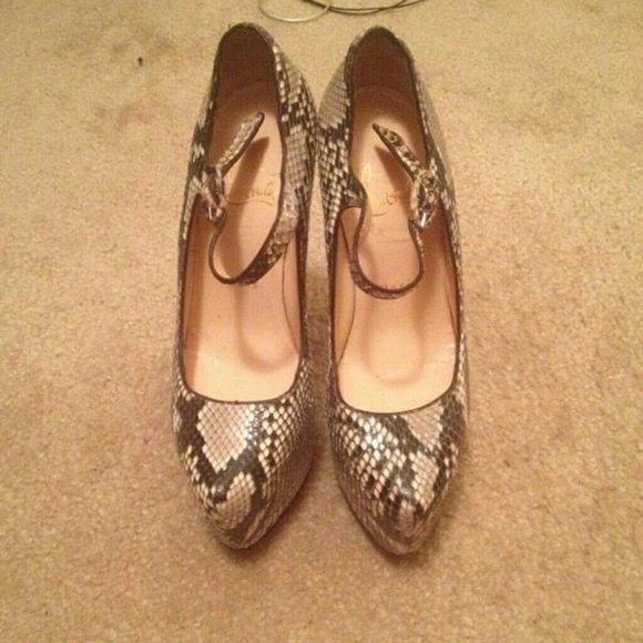 Snake skin Mary Jane Louboutin