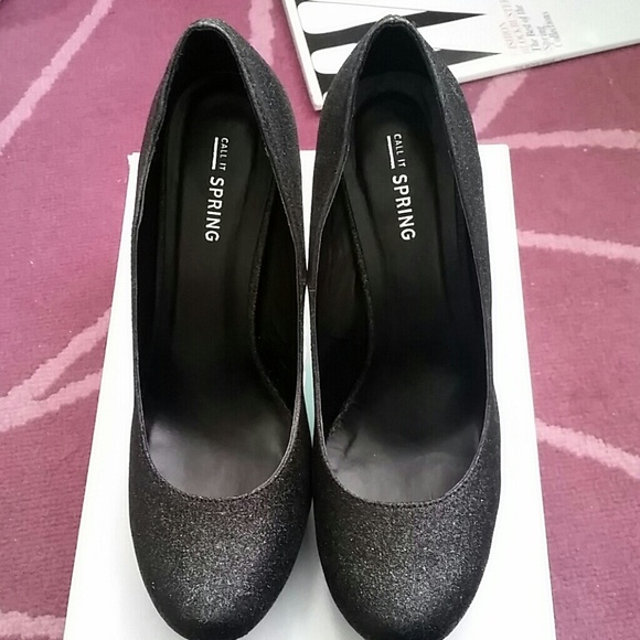 Call it spring glitter heels