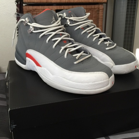 RESERVED Jordan Retro 12 - Grey and Orange