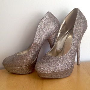Forever 21 Multicolored Glitter Pumps