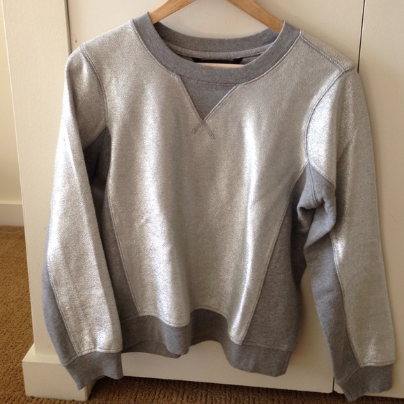 Marc by Marc Jacobs silver foil sweatshirt