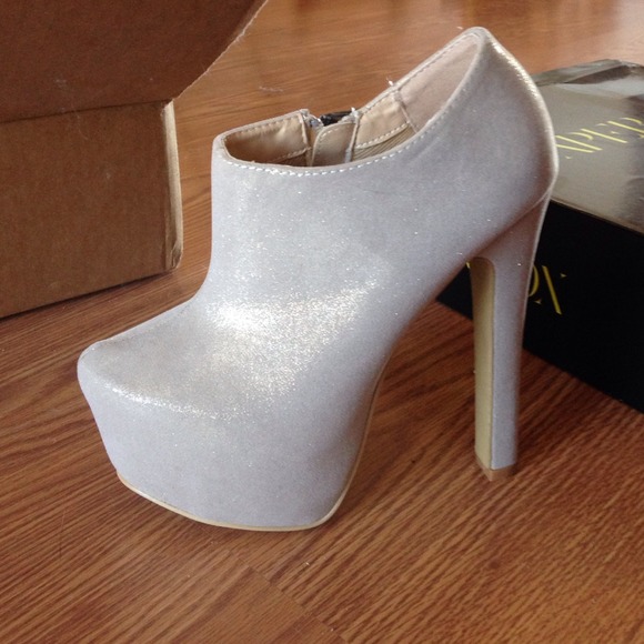 Gold booties
