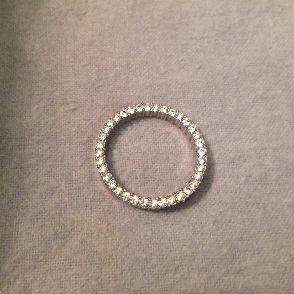 Round sterling silver  cz pendant