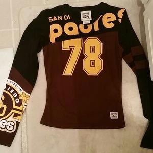 Padres classic long selves jersey