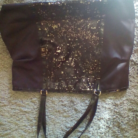 🌀Black sparkly tote