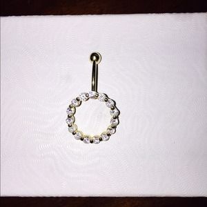 14k gold belly ring