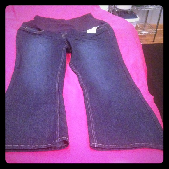Oh!Mamma sz XL maternity jeans flared leg