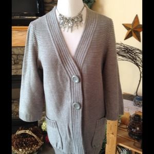 Long Grey Cardigan