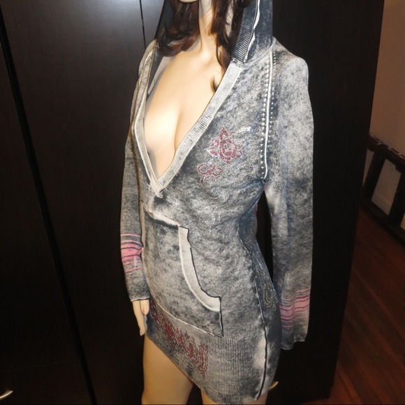 Ed Hardy Hoodie mini dress