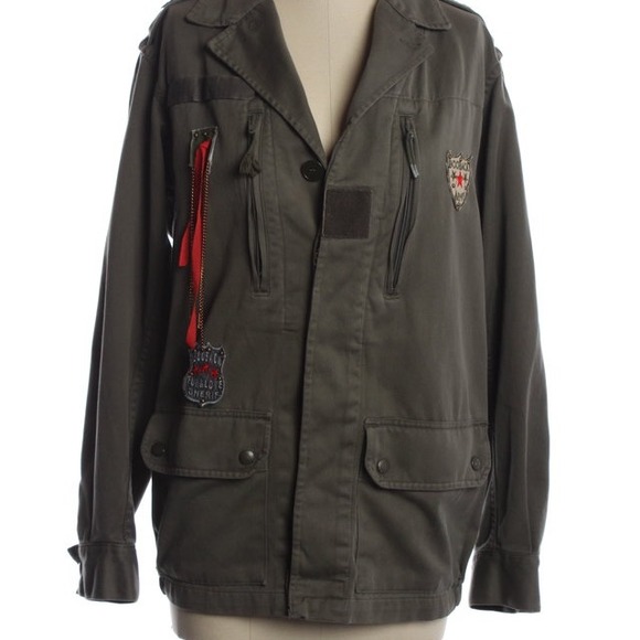 Embellished Field Camo Jacket
