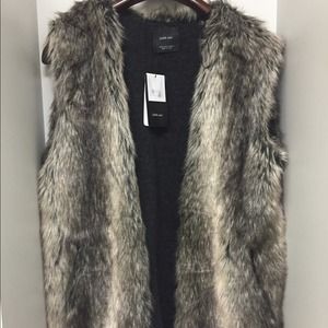 Brand new Zara fur vest
