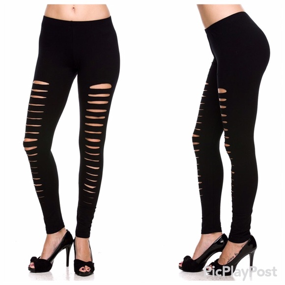 🔸🆕 HARLEE➖Cut-Out Black Leggings - Picture 2 of 2