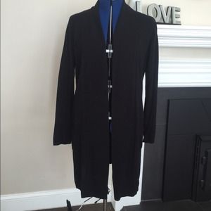 Long black cardigan