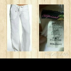 White linens bottom get the chilly look