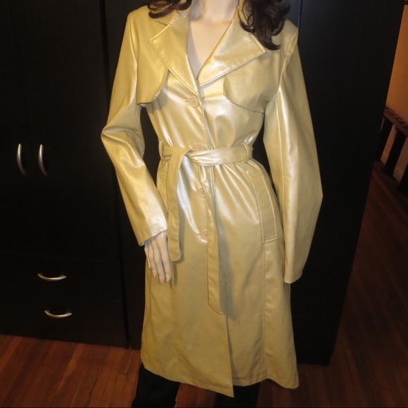 Topshop Gold Trench Coat
