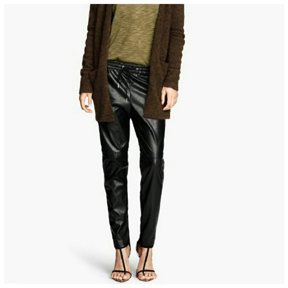 🚫 Sold in bundle -H&M leather pants -NWT