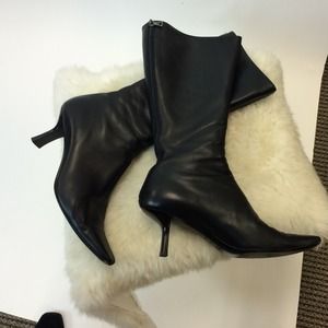 Prada - Black Calf Leather Boots