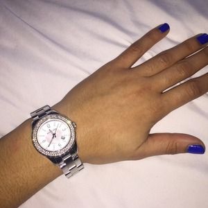 Stainless steel MK watch