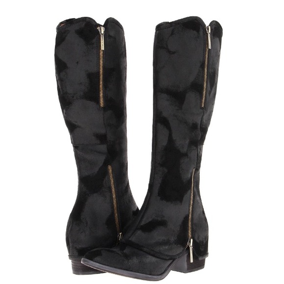 Donald J Pliner vintage leather black boots