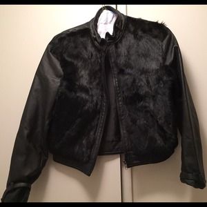 Fur/leather jacket