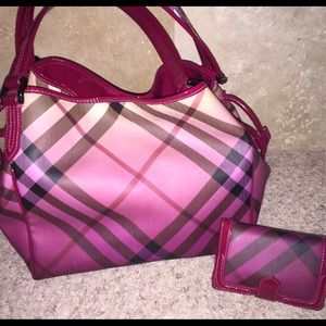 100% Authentic Pink Burberry Handbag