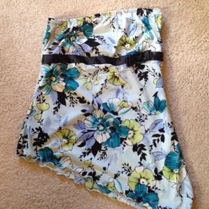 Strapless dressy shirt