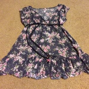 Floral baby doll shirt.