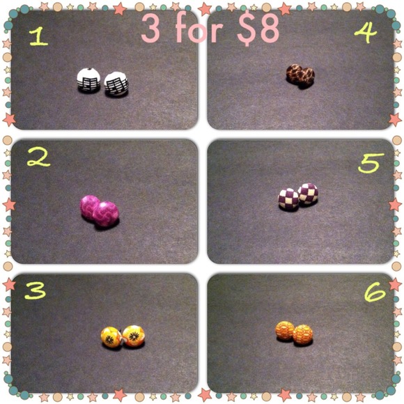 Jewelry - Button Covered Earrings