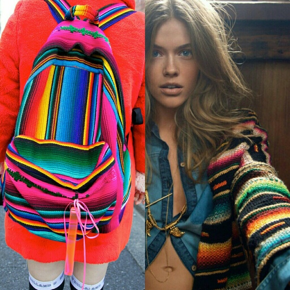 mexican blanket backpack