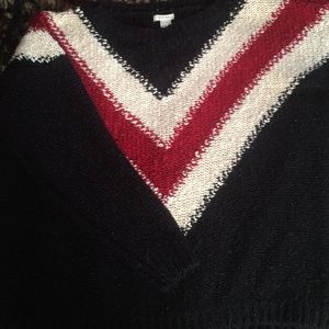 Forever 21 size small Red Black and Ivory sweater