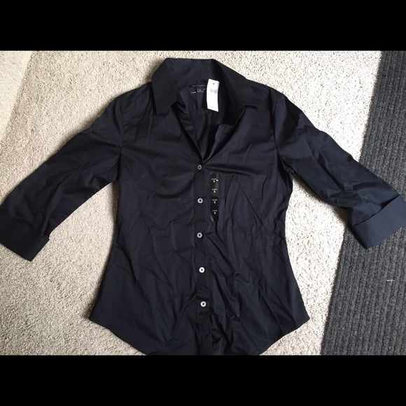 Banana Republic 3/4 length button shirt