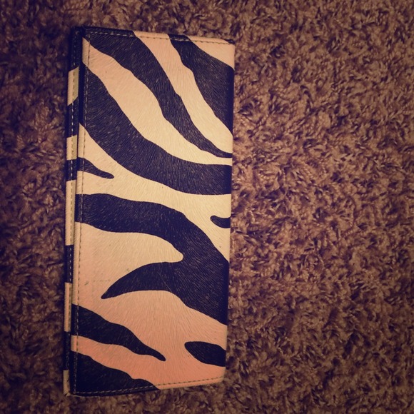 Zebra print check book