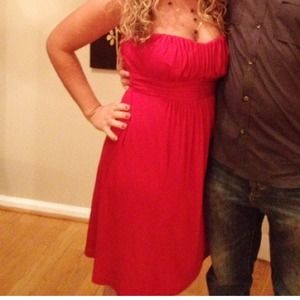 Forever 21  Tube Top Red Dress size large