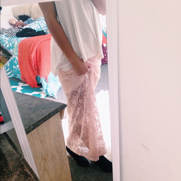 Pink Maxi Skirt