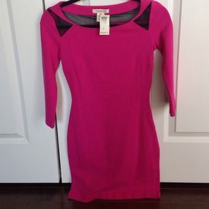 Arden B. Hot Pink Body Con Dress, NWT, size XS