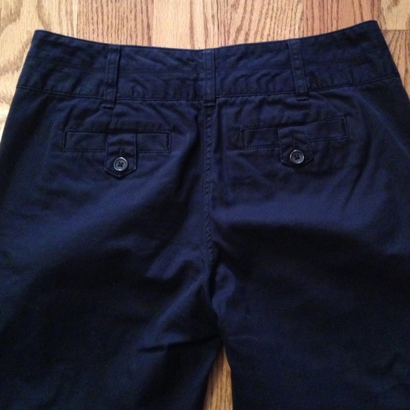 Lands End Canvas Black Cropped Pants Size 2 - Picture 4 of 4
