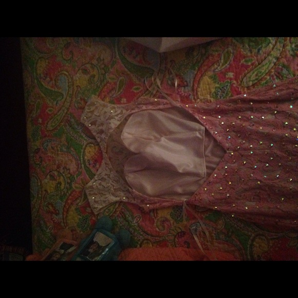 Pink ombré beaded dress - Picture 3 of 4