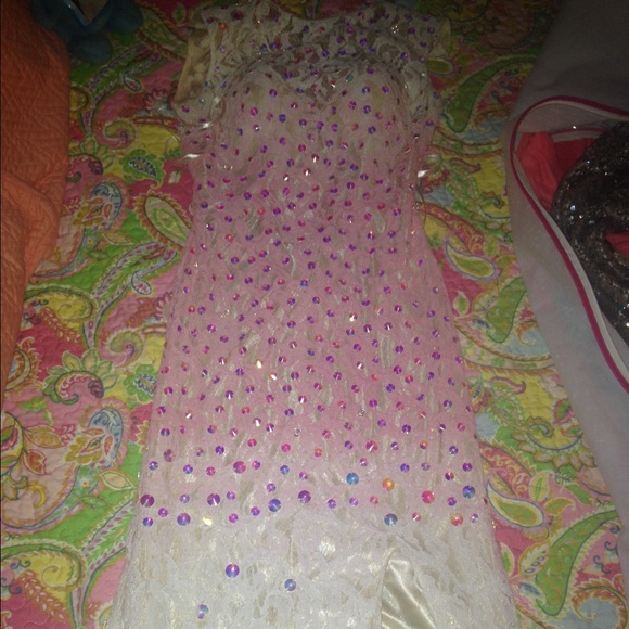 Pink ombré beaded dress - Picture 4 of 4