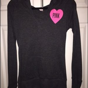 VS Pink Hooded Long Sleeve Thermal